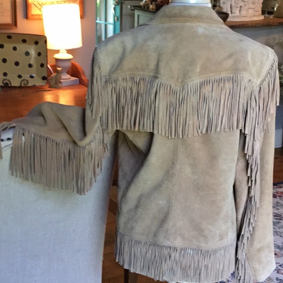 Vintage Berman’s Suede Fringe Jacket - Picture 5 of 8